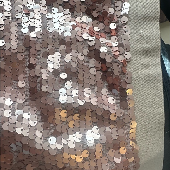 BCBG Rose Gold Sequin Mini Skirt - Picture 4 of 6